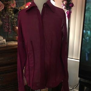 Ana Taylor pretty button down blouse - maroon